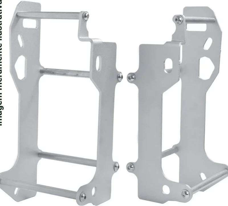 Crosspro Aluminium Radiator Guards Light ICE Polish TM EN/MX 250, EN/MX 300 '19 - Silver