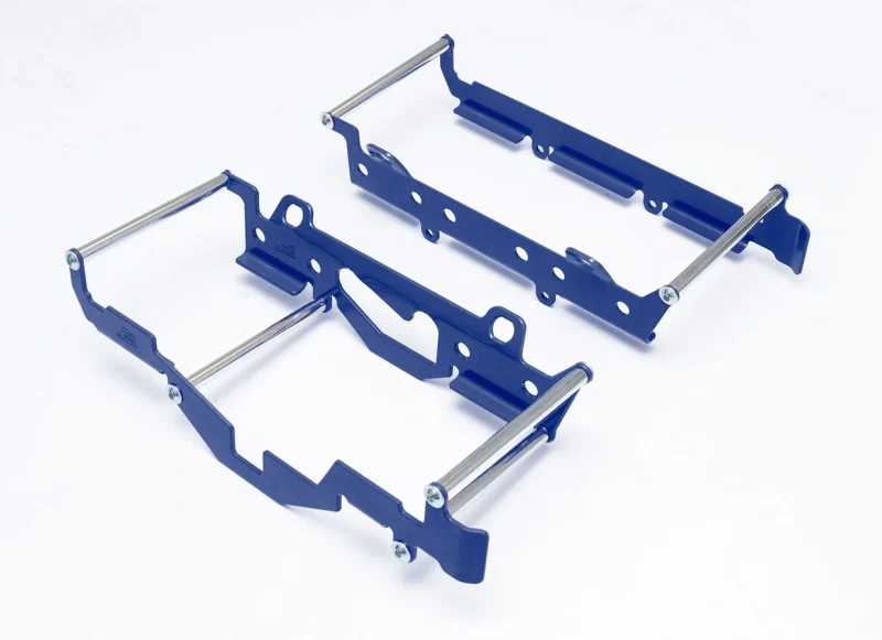 Crosspro Aluminium Radiator Guards Light For Bikes With Fan KTM EXC 125/250 '17-'18, SX 125 '19, Husqvarna TE/FE '17-'18 - Blue