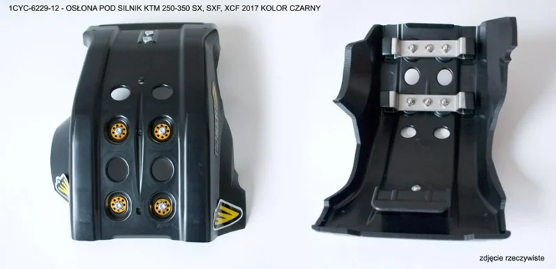 Cycra Engine Guard FULL Armor SKID Plate KTM SXF/SX-F/XCF/XC-F/EXC/EXC-F 250-350 '16-'18 - Black