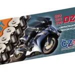 CZ Drive Chain 525 DZX 124 Links Active RING X-RING Chrom DO 1000 CCM 40,0 KN + Rivet Link Drazona 1 CZ Drive Chain 525 DZX 124 Links Active RING X-RING Chrom DO 1000 CCM 40,0 KN + Rivet Link Drazona