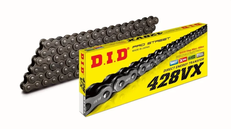DID Drive Chain 428VX-120 Links X-RING Open + CLIP LINK