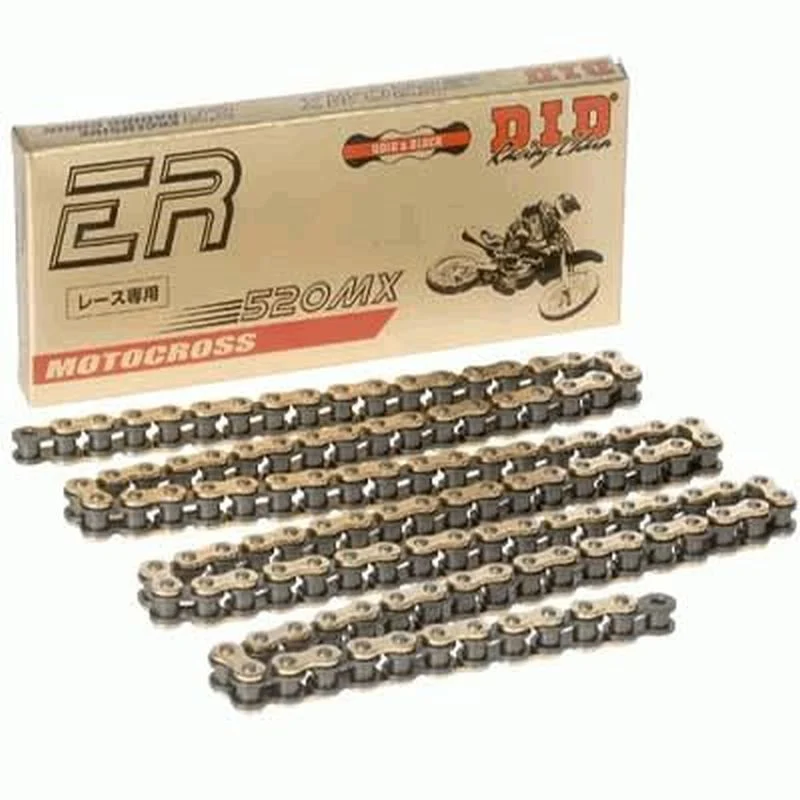 DID Drive Chain 520MX-114 GOLD 114 Links Cross Ultra Without O-RINGS Open + CLIP LINK