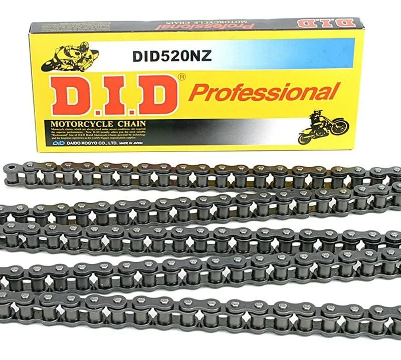DID Drive Chain 520NZ-108 Links Without O-RINGS Open + CLIP LINK