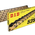 DID Drive Chain 525VX3GB-124 Links X-RING Gold Open with Rivet Link 1 DID Drive Chain 525VX3GB-124 Links X-RING Gold Open with Rivet Link