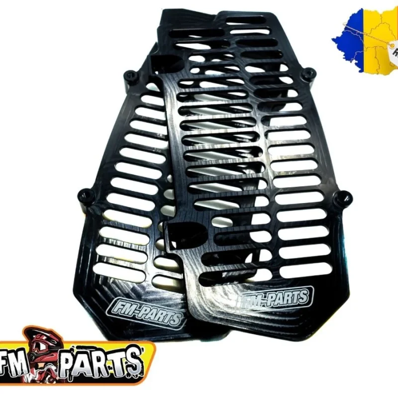 FM-PARTS Radiator Guards Mesh Aluminium KTM / Husqvarna / GAS '20-'23 - Black