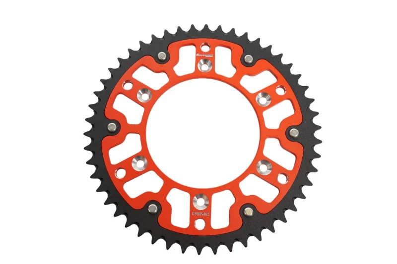 Grosskopf REAR Sprocket DUAL RING / Stealth STEEL-ALUMINIUM 289 48 28948 Honda CR / CRF '83-'25, BETA RR '13-'25 - Red