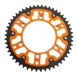 Grosskopf REAR Sprocket DUAL RING / Stealth STEEL-ALUMINIUM 899 45 89945 KTM/HUSQVARNA/HUSABERG/GASGAS 2 Grosskopf REAR Sprocket DUAL RING / Stealth STEEL-ALUMINIUM 899 45 89945 KTM/HUSQVARNA/HUSABERG/GASGAS - Orange