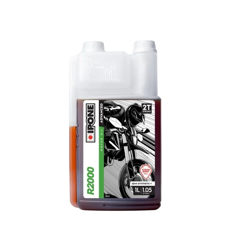 Ipone R2000 Strawberry Injector OIL SEMI Synthetic PLUS 2T Strawberry 1L AKC 15