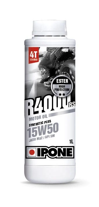 Ipone R4000 RS 15W50 Engine OIL SEMI-SYNTHETIC 1L Ester, MA2 AKC 15