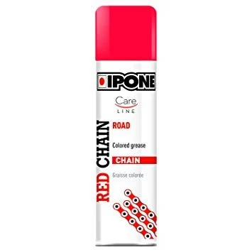 Ipone Spray Chain 250ML RED Chain LUBE - Red (Careline) (Akc) (12)
