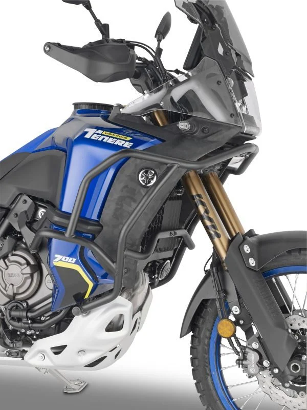 Kappa Frame Crash Bars Yamaha Tenere 700 World RAID '22-'25 - Black