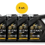 Mannol Engine OIL 4T PLUS 10W40 4L API SL, JASO MA/MA2 SEMI-SYNTHETIC 7202 20 - Karton 4 Sztuki Pakiet 1 Mannol Engine OIL 4T PLUS 10W40 4L API SL, JASO MA/MA2 SEMI-SYNTHETIC 7202 20 - Karton 4 Sztuki Pakiet