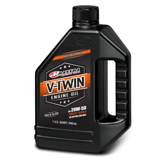 Maxima Racing OILS Engine OIL Mineral V-TWIN Mineral 20W50 1 LITR 12 AKC