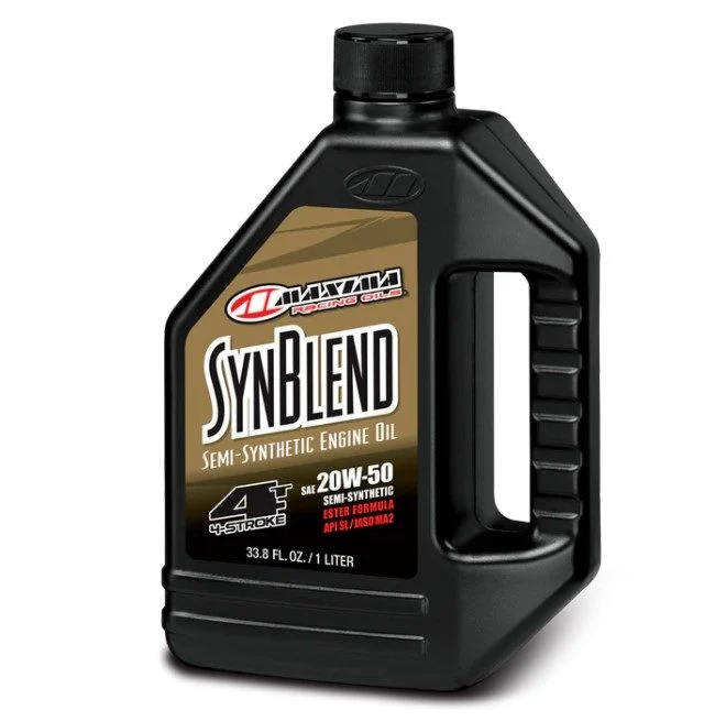 Maxima Racing OILS Engine OIL SEMI-SYNTHETIC SYN Blend Ester 20W50 1 LITR 12 AKC