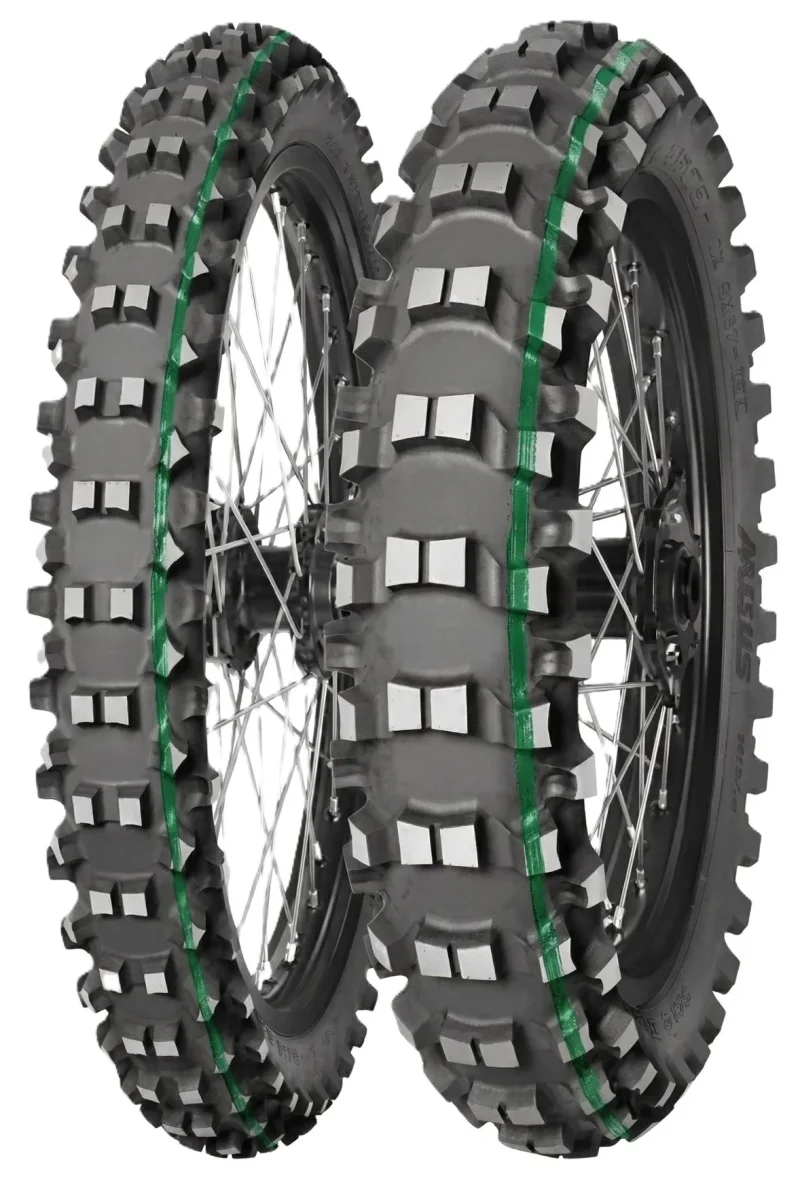 Mitas Tyre 110/100-18 Terra FORCE-EX SM Super Light Technical Enduro Green Stripe 64R Rear TT DOT 12/2026 Replaces : 70000217