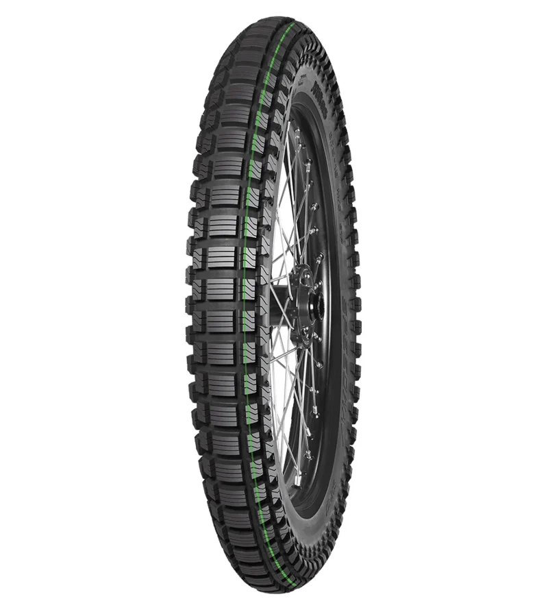 Mitas Tyre 3.75-19 Speedway SOFT 61P TT NHS Green Stripe Rear DOT 2025 DOT:XVDP/JXDP REPLACES:70000343