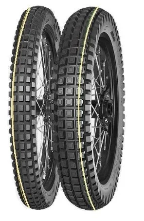 Mitas Tyre 80/100-21 2.75-21 Enduro Hybrid Super 51P TL/TT M+S Yellow Stripe Front DOT 05/2025