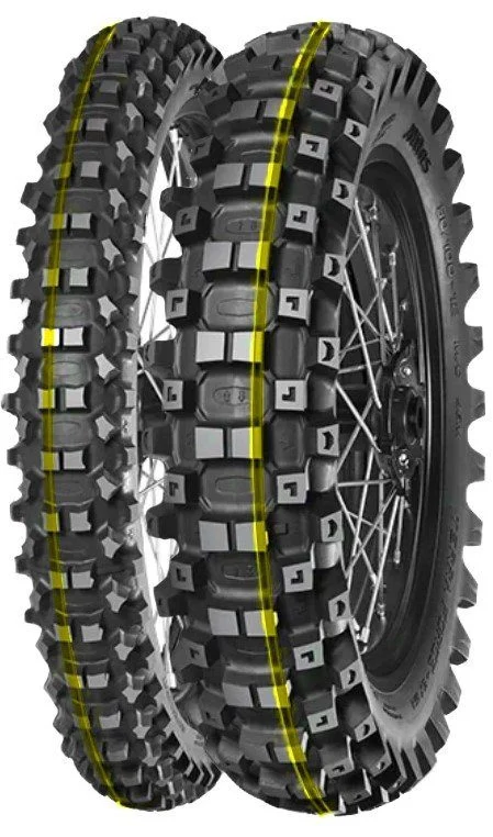 Mitas Tyre 80/100-21 Terra FORCE-EX MH Super Yellow Stripe 51R TT Front DOT 45-52/2025 REPLACES:70000283