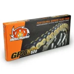 MOTO-MASTER Drive Chain GPXN-520G Professional Narrow X-RING Motocross / Enduro Racing X-RING Chain , CLIP LINK In Kit 2 MOTO-MASTER Drive Chain GPXN-520G Professional Narrow X-RING Motocross / Enduro Racing X-RING Chain , CLIP LINK In Kit - Gold/Black