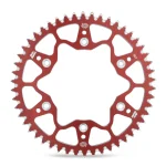 Moto-Master 289 Rear Sprocket 52T, Aluminium T7075 (ergal), 520 2 MOTO-MASTER REAR Sprocket Aluminium T7075 Ergal 289 52 28952 , BETA RR '13-'25, JTR210.52 LANC.520 - Red Honda Cr/Crf '83-'25