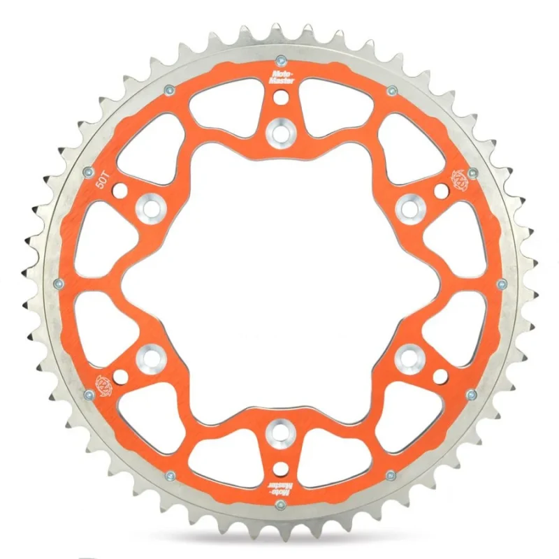 MOTO-MASTER REAR Sprocket DUAL RING STEEL-ALUMINIUM 899 51 89952 - Orange Ktm/Husqvarna/Husaberg