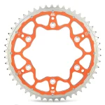MOTO-MASTER REAR Sprocket DUAL RING STEEL-ALUMINIUM 4486 49 448649 KTM SX 85 '04-'24, 105 XC '07-'11 2 MOTO-MASTER REAR Sprocket DUAL RING STEEL-ALUMINIUM 4486 49 448649 KTM SX 85 '04-'24, 105 XC '07-'11 - Orange