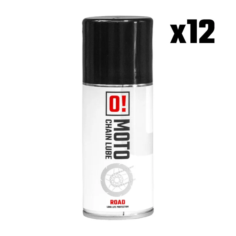 Omoto SET 12 PCS Spray Chain LUBE 150ML ROAD O! Chain LUBE O!Moto OLE-042 PACK 12 PCS
