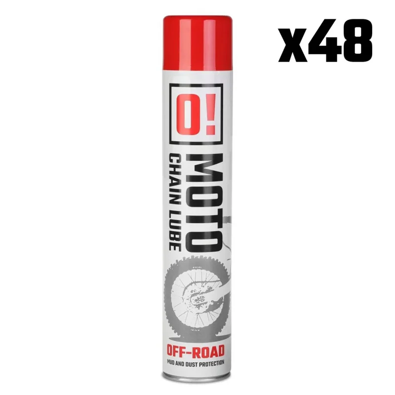 Omoto SET 48 PCS Spray Chain LUBE 750ML OFF ROAD O! Chain LUBE O!Moto OLE-023 PACK 48 PCS