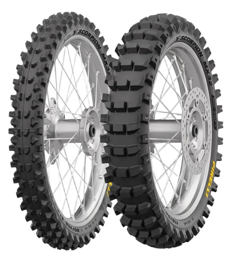 Pirelli Tyre 110/90-19 NEW Scorpion MX32 MID SOFT NHS 62M TT Rear DOT 47-48/2025