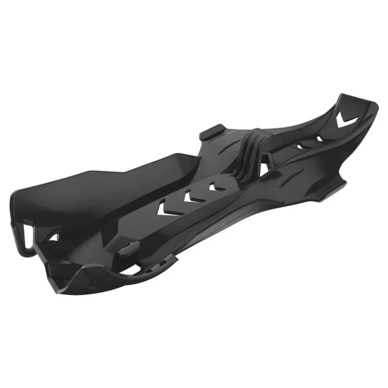 Polisport Engine Guard Fortress SKID Plate With PRO-LINK Guard KTM SX 250/300 '19-'22; Husqvarna TC 250 '19-'22; TX 300 '19-'22; TE 250/300 '20-'23 - Black