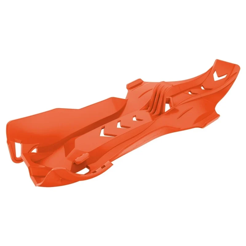 Polisport Engine Guard Fortress SKID Plate With PRO-LINK Guard KTM SX 250 '06-'16; Husqvarna TC/TE 250 '14-'16; TE 300 '14-'16 - Orange