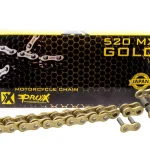 PROX Drive Chain 520 MX GOLD Without O-RINGS 120 Links 2 PROX Drive Chain 520 MX GOLD Without O-RINGS 120 Links