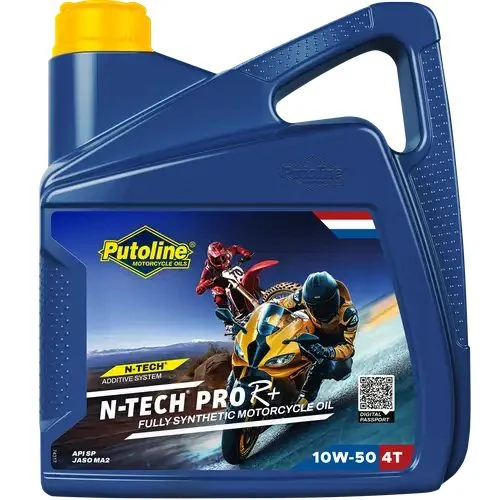 Putoline Engine OIL 4T 100% Synthetic N-TECH® PRO R+ 10W50 4L ROAD / OFF ROAD AKC