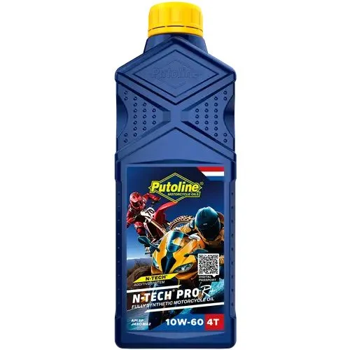Putoline Engine OIL 4T 100% Synthetic N-TECH® PRO R+ 10W60 1L ROAD / OFF ROAD AKC