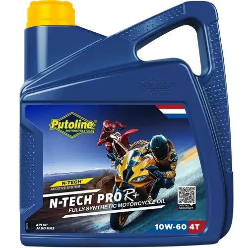 Putoline Engine OIL 4T 100% Synthetic N-TECH® PRO R+ 10W60 4L ROAD / OFF ROAD AKC