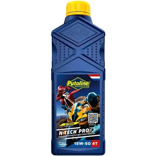 Putoline Engine OIL 4T 100% Synthetic N-TECH® PRO R+ 15W50 1L ROAD / OFF ROAD AKC