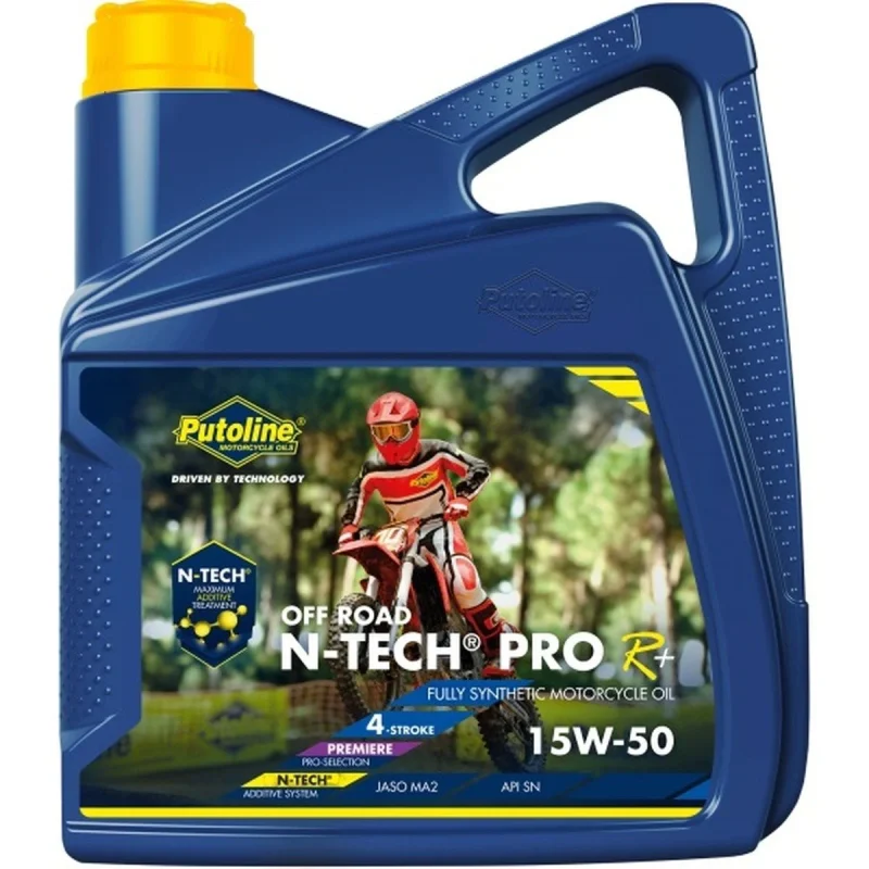 Putoline Engine OIL 4T 100% Synthetic N-TECH® PRO R+ OFF ROAD 15W50 4L ROAD / OFF ROAD AKC