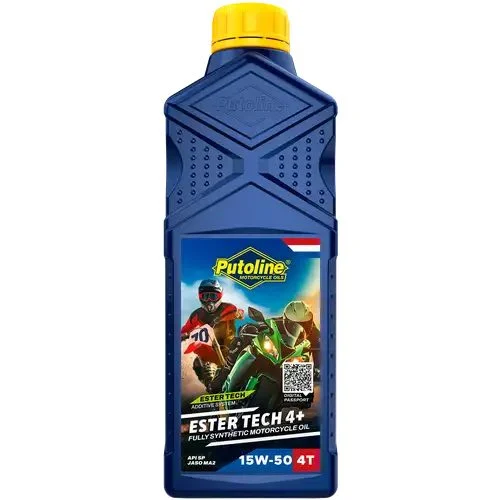 Putoline Engine OIL 4T 100% Synthetic Ester TECH 4+ 15W50 1L ROAD / OFF ROAD AKC