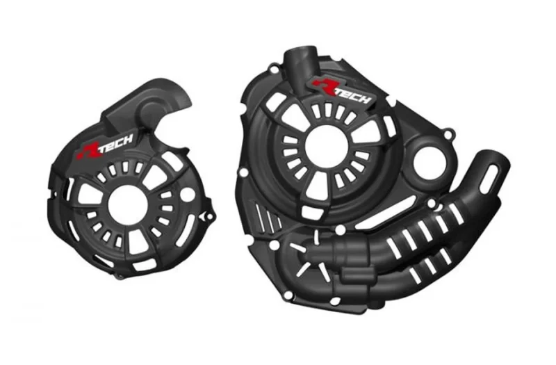 Racetech Rtech Boczne Engine Guards Technopolymer Komplet T7 Revolution Yamaha Tenere 700 '19-'24 - Black