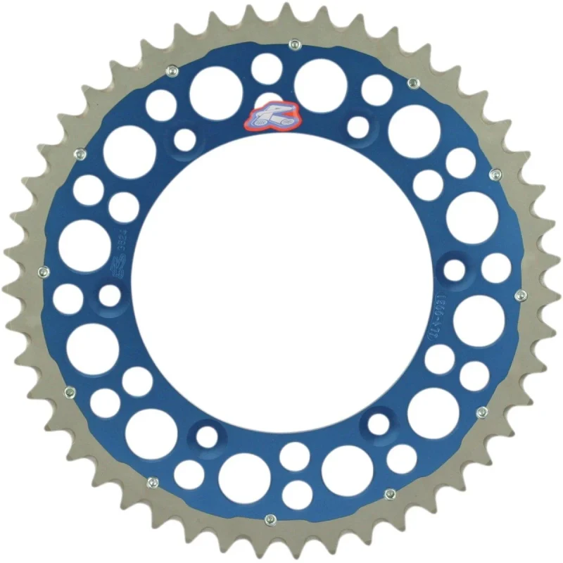 Renthal REAR Sprocket Twinring 270 49 STEEL-ALUMINIUM ,49 27049 - Blue Yamaha Yz/Yzf/Wr