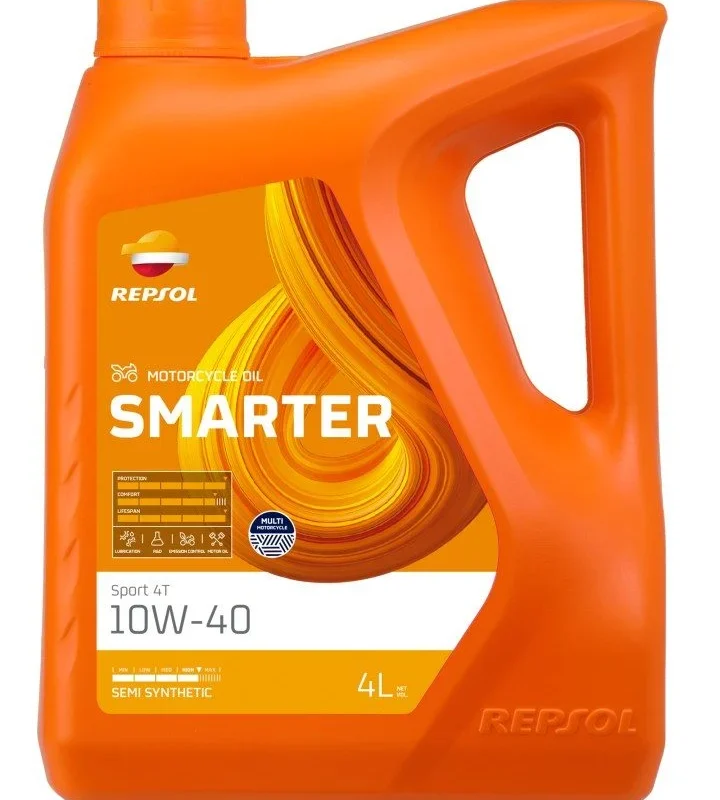 Repsol Engine OIL 4T Smarter Sport 10W40 4L MA2 SEMI-SYNTHETIC 5