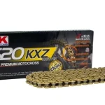 RK Drive Chain Motocross GB520KXZ-120 CLIP LINK CL In Kit 2 RK Drive Chain Motocross GB520KXZ-120 CLIP LINK CL In Kit - Gold