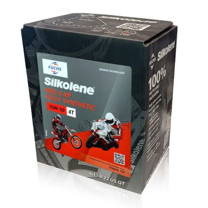 Silkolene Fuchs Engine OIL 100% Synthetic Ester PRO 4 XP 10W50 4L NT