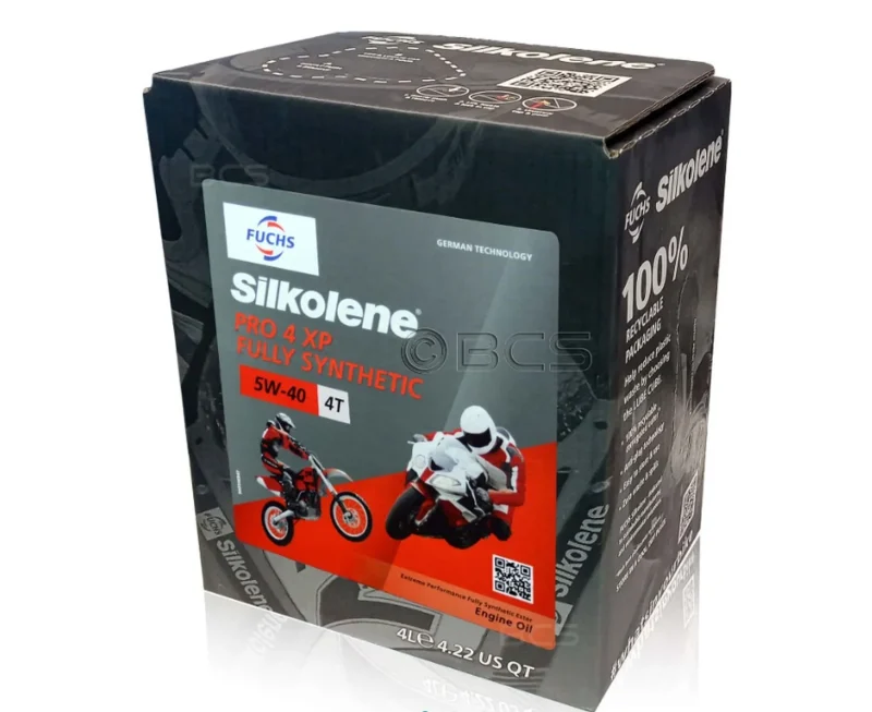 Silkolene Fuchs Engine OIL 100% Synthetic Ester PRO 4 XP 5W40 4L NT