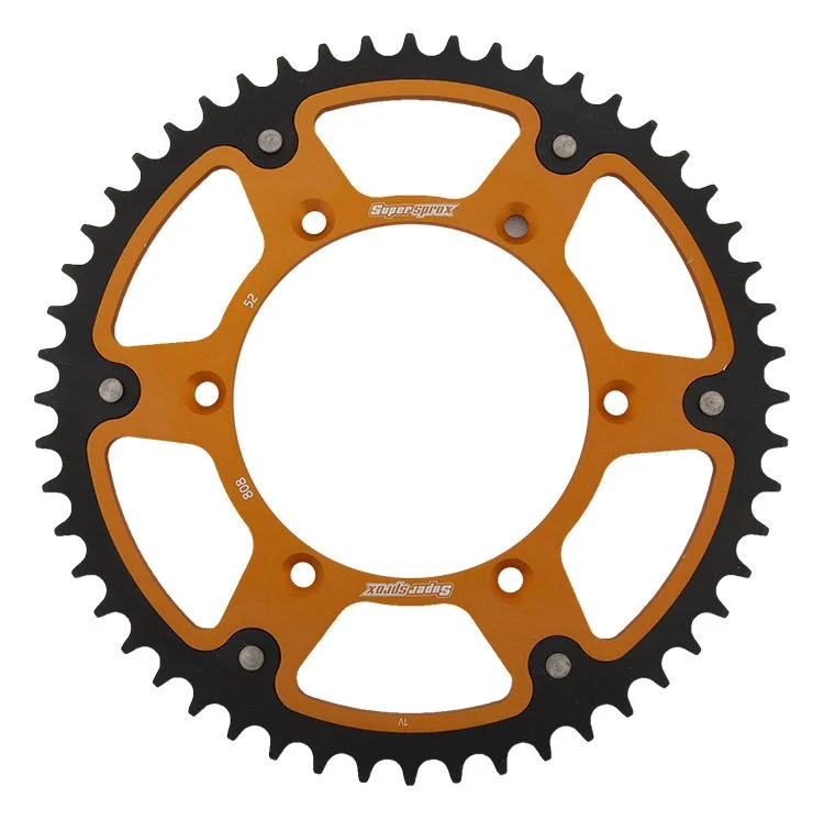 Supersprox REAR Sprocket 808 52 Stealth STEEL-ALUMINIUM Suzuki RM/RMZ JTR808.52 - Gold