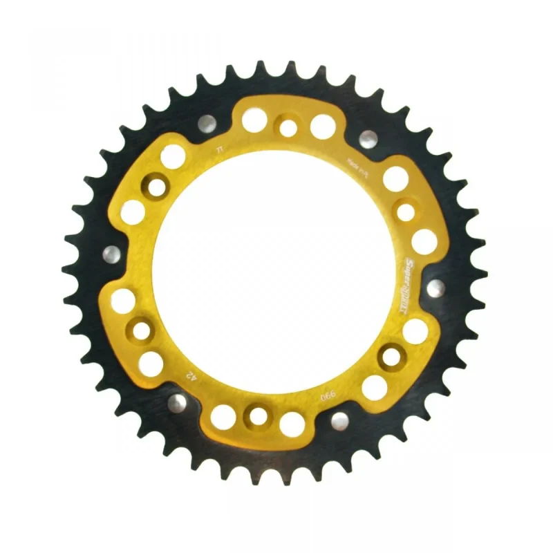 Supersprox REAR Sprocket 899 42 Stealth STEEL-ALUMINIUM KTM SX/EXC JTR897.42 - Gold