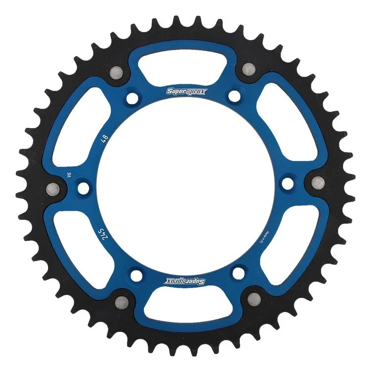 Supersprox REAR Sprocket 270 48 Stealth STEEL-ALUMINIUM Yamaha YZ/YZF '99-'18 JTR251.48 JTR245/2.48 - Blue
