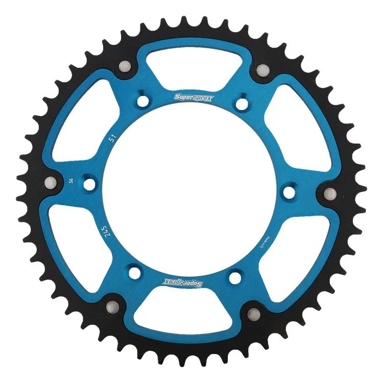 Supersprox REAR Sprocket 270 51 Stealth STEEL-ALUMINIUM Yamaha YZ/YZF '99-'18 JTR251.51 JTR245/2.51 - Blue