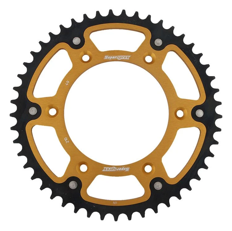 Supersprox REAR Sprocket 289 49 Stealth STEEL-ALUMINIUM Honda CR/CRF/XR '83-'16 JTR210.49 - Gold
