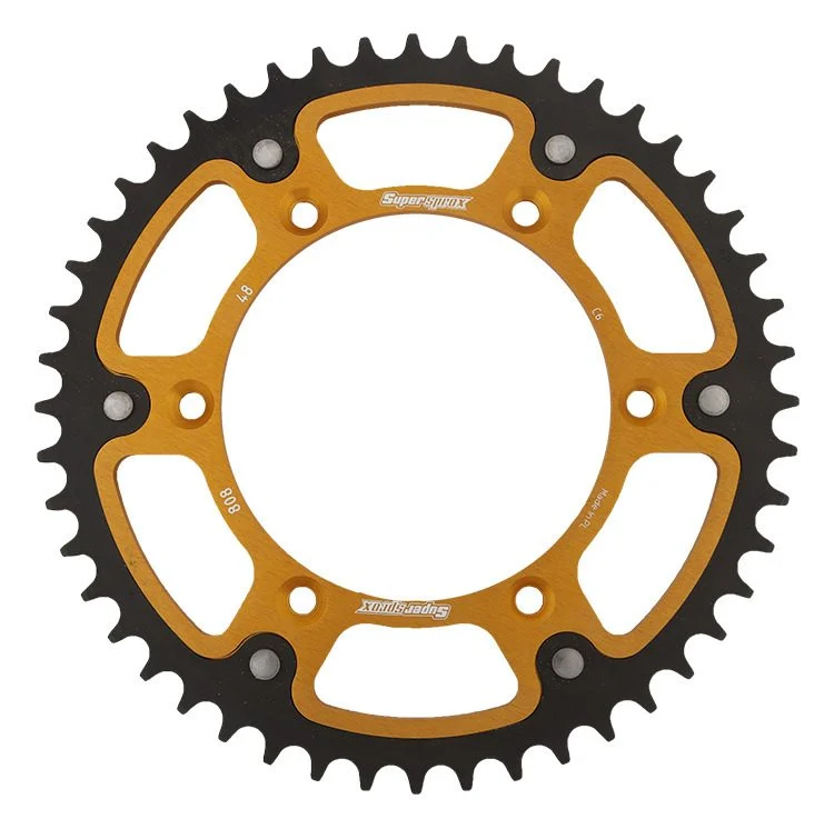 Supersprox REAR Sprocket 808 48 Stealth STEEL-ALUMINIUM Suzuki RM/RMZ JTR808.48 - Gold